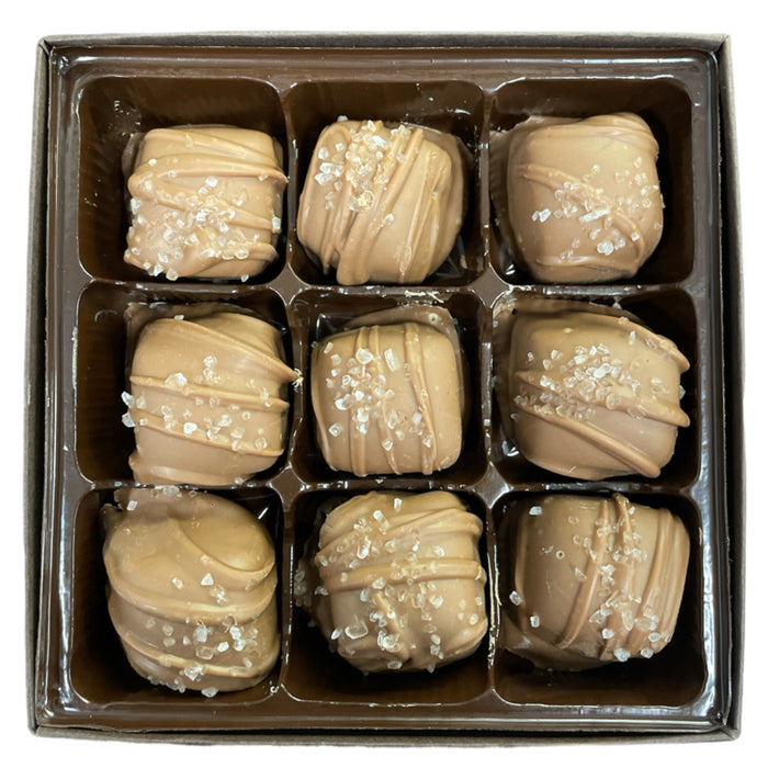 GIFT BOX - CARAMELS WITH SEA SALT - 9 PIECE