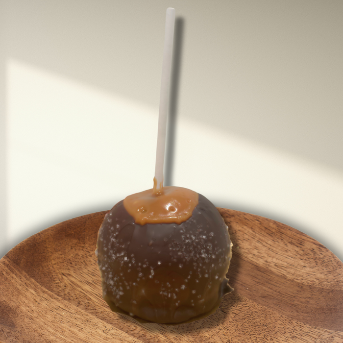 GOURMET APPLE - CARAMEL SEA SALT - DARK - LOCAL PICK UP ONLY