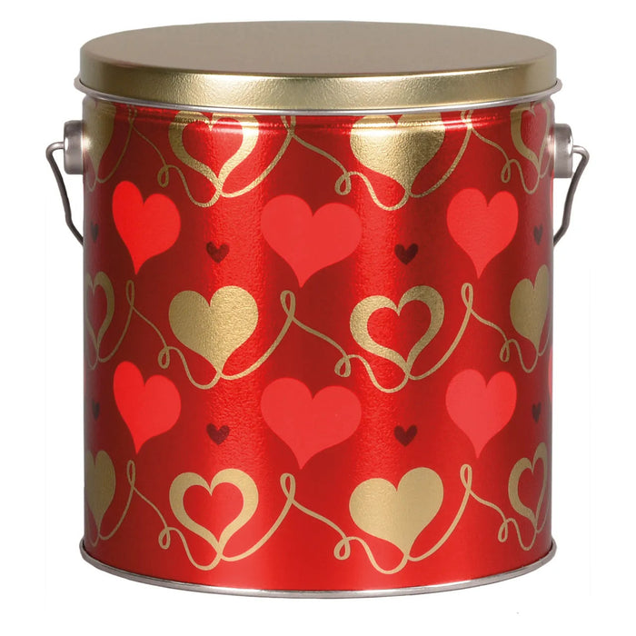Hearts Gourmet Popcorn Tin - 1 Gallon