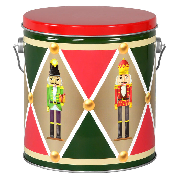 CHRISTMAS POPCORN TIN - Nutcrackers - 1 Gallon