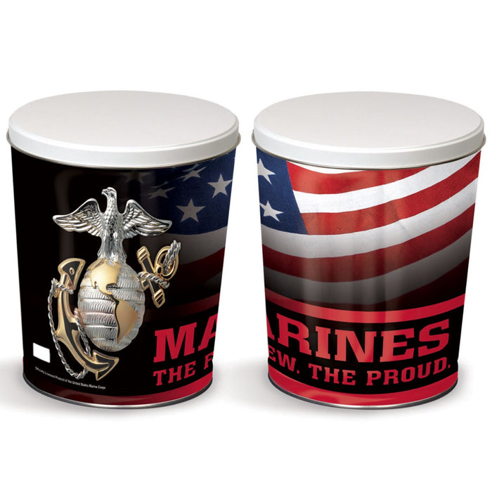 POPCORN TIN - Marines - 3 Gallon