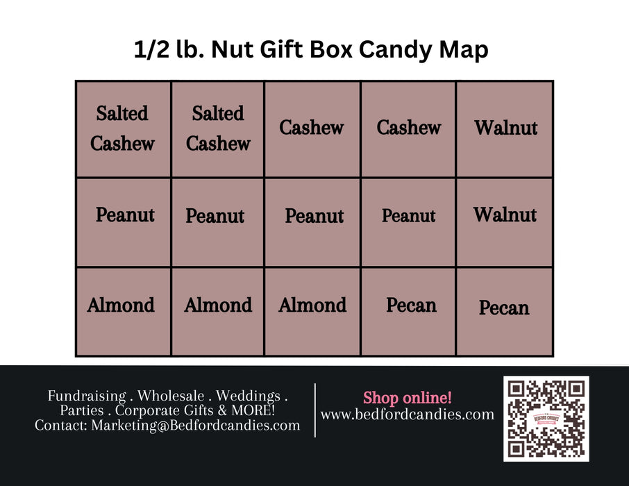 GIFT BOX - NUT ASSORTMENT MILK & DARK CHOCOLATE