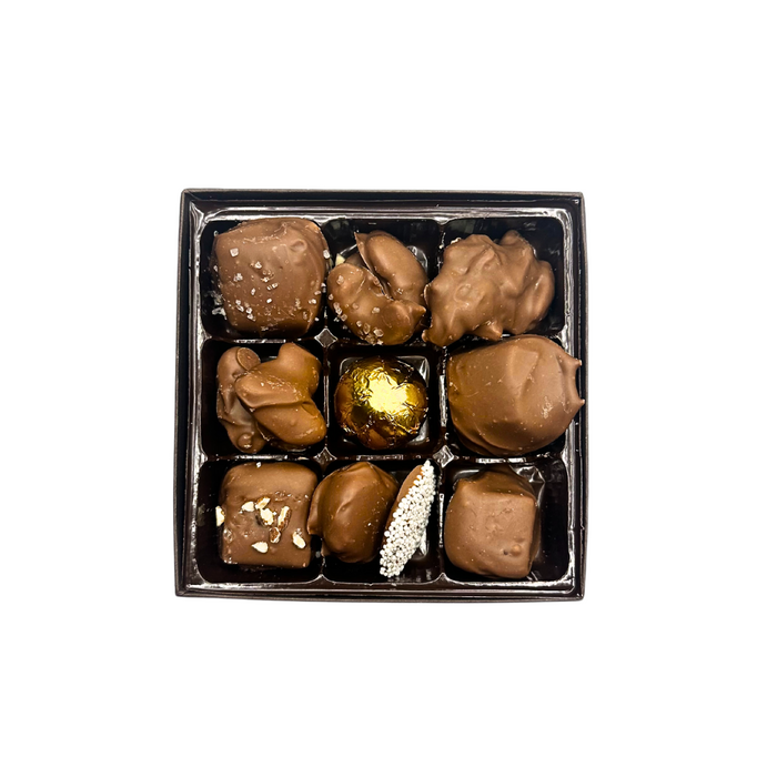 GIFT BOX - ASSORTED MILK CHOCOLATE - 9 PIECE