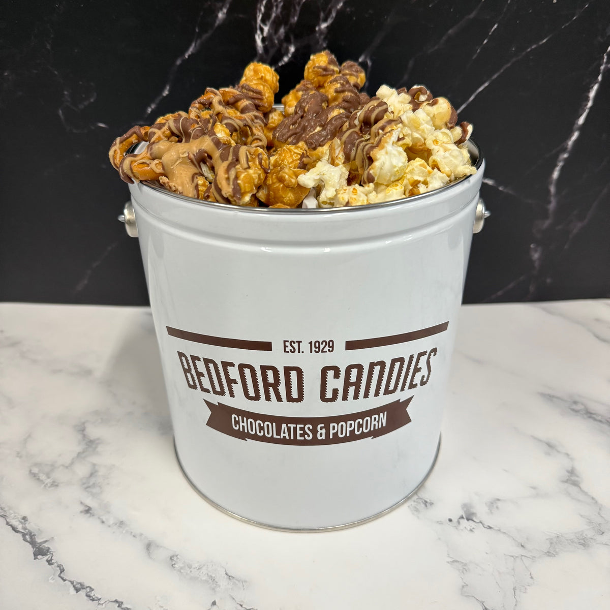 Fan Favorites Gourmet Popcorn Tin – Perfect Gift & Snack — Bedford Candies