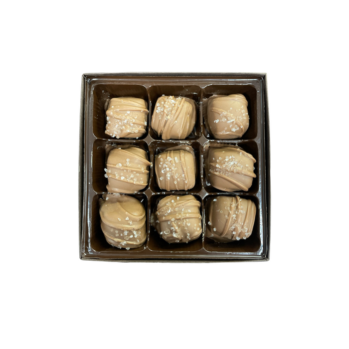 GIFT BOX - CARAMELS WITH SEA SALT - 9 PIECE