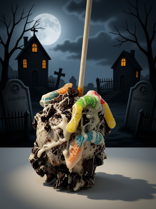 HALLOWEEN GOURMET APPLE - GRAVEYARD