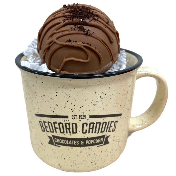 Cream Mug with Chocolate Bomb