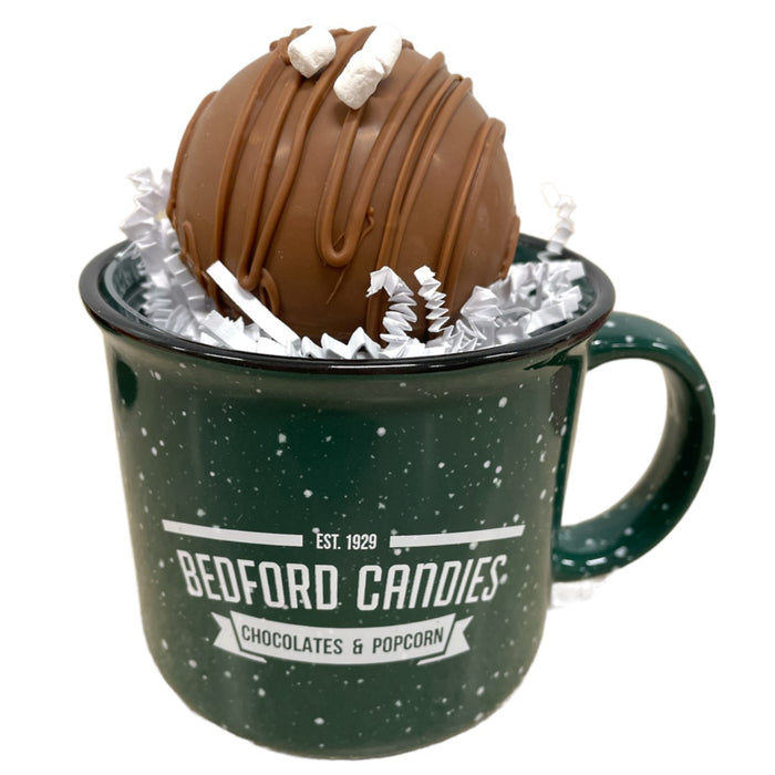 Green Mug with Chocolate Bomb
