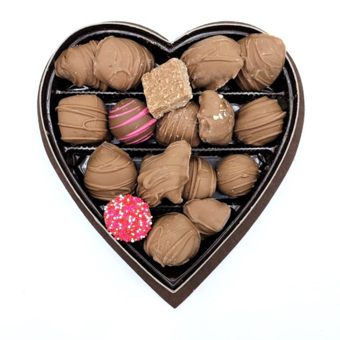 Assorted Milk Chocolate Heart Box 8oz