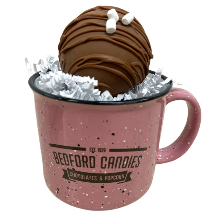 Pink Mug with Chocolate Bomb