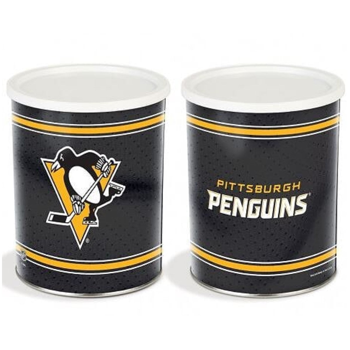 Pittsburgh Penguins Gourmet Popcorn Tin 1 Gallon Bedford Candies