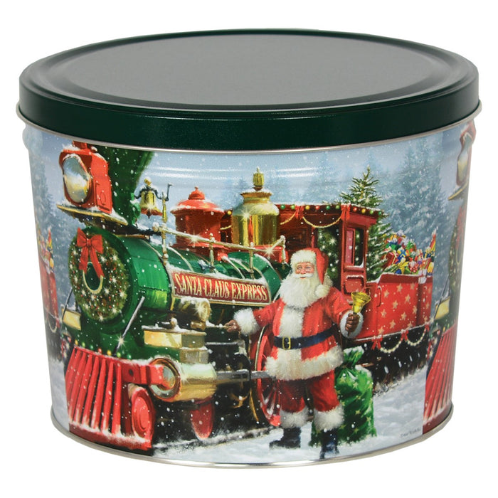 Santa Express Gourmet Popcorn Tin - 2 Gallon